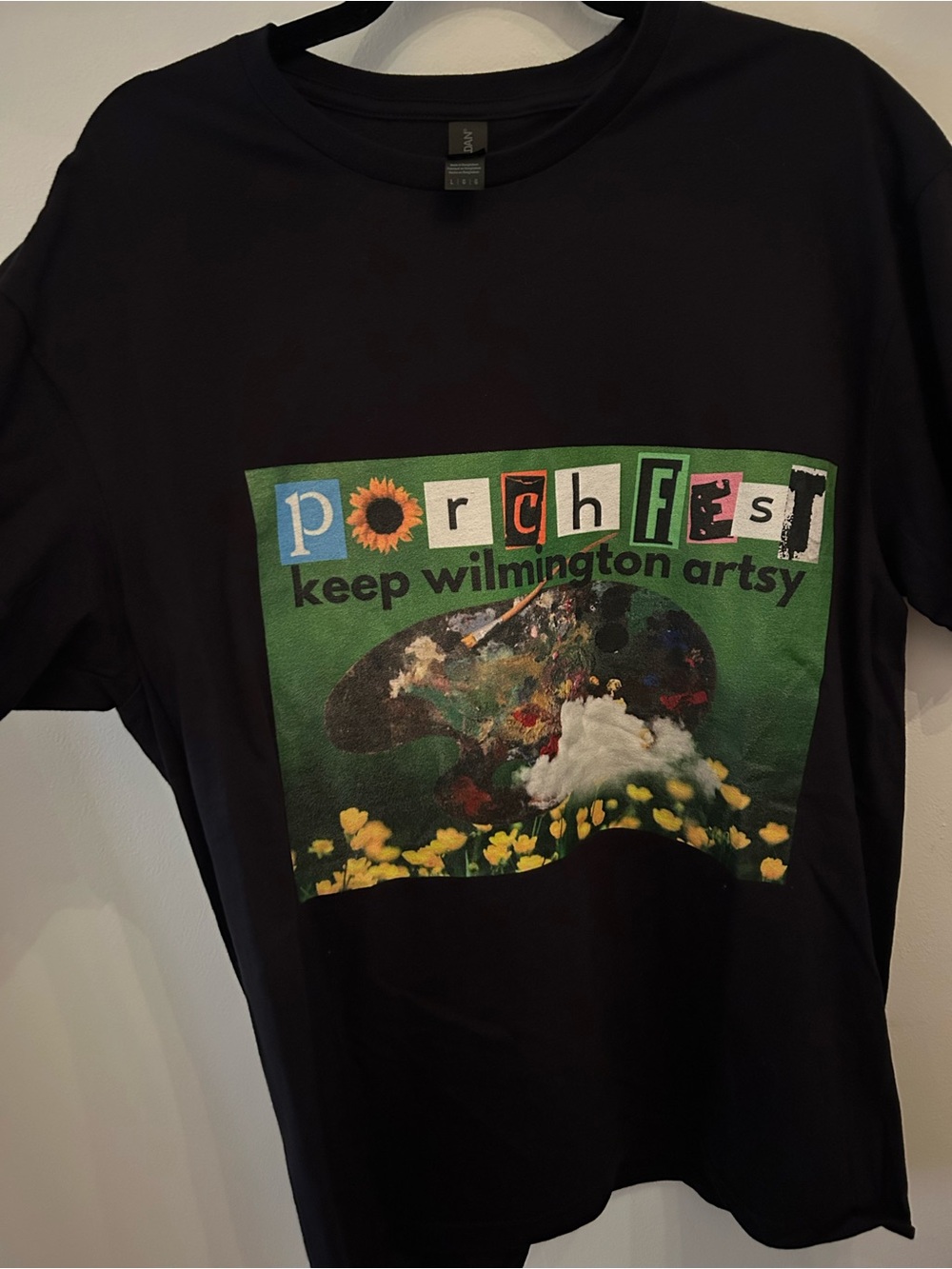 Porchfest "Keep Wilmington Artsy" Graphic Tee - Black